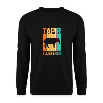 Tapir - Unisex Pullover - Schwarz - Vorne - Alina (178cm) & Michal (187cm)