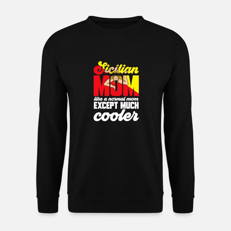 Sizilien Flagge Italien Sizilien - Unisex Pullover - Schwarz