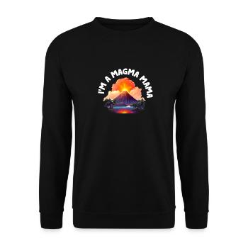 Vulkanologe, Vulkanologie, Geologe, Geologie - Unisex Pullover - Schwarz - Vorne - Alina (178cm) & Michal (187cm)