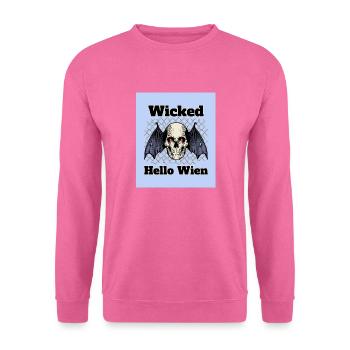 Halloween - Hello Wien - wicked hello wien - Unisex Pullover - Pink - Vorne