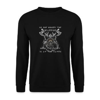 Cadeau de Valhalla Legends pour les Fans de Viking - Sweat-shirt Unisexe - noir - Devant - Alina (178cm) & Michal (187cm)