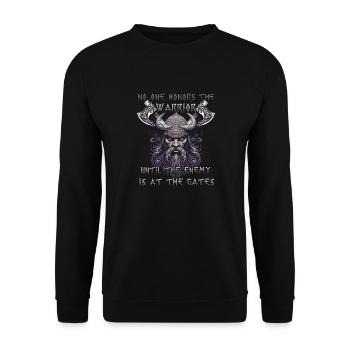 Cadeau de valeur nordique pour les amateurs de Viking - Sweat-shirt Unisexe - noir - Devant - Alina (178cm) & Michal (187cm)