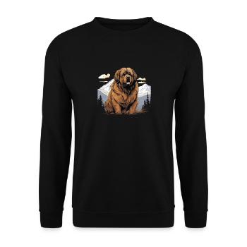 Hund Do Khyi - Unisex Pullover - Schwarz - Vorne - Alina (178cm) & Michal (187cm)
