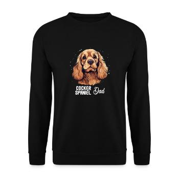 Épagneul Dog Cocker - Sweat-shirt Unisexe - noir - Devant - Alina (178cm) & Michal (187cm)