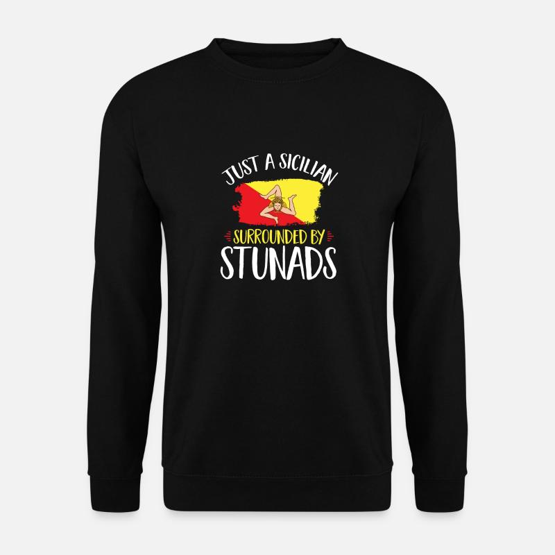 Sicily Flag Italy Sicily - Unisex Sweatshirt - black