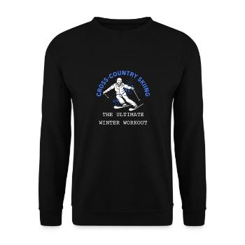 Skier Skiing Outfit Ski Skiing Ski Design - Unisex Sweatshirt - black - Front - Alina (178cm) & Michal (187cm)