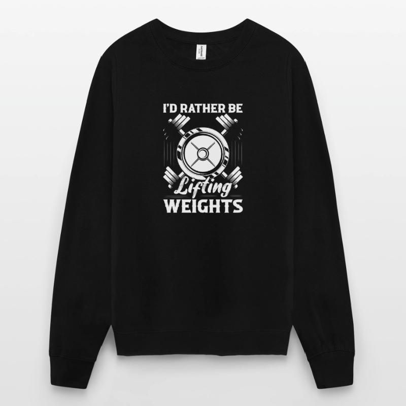 Lifting Weights Workout Training Weight Lifting Unisex Pullover