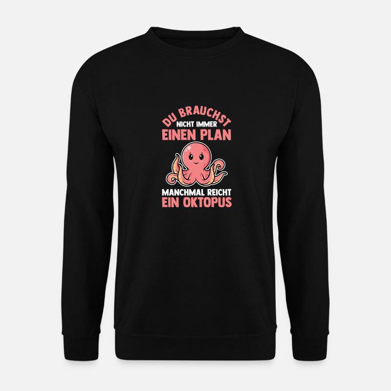 Tintenfisch Oktopus - Unisex Pullover - Schwarz