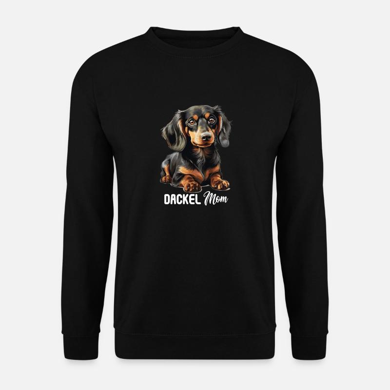 Hund Dackel - Unisex Pullover - Schwarz