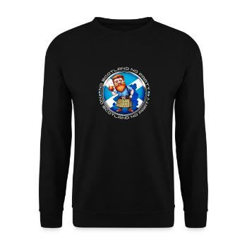 No Scotland No Party Scottish - Unisex Sweatshirt - black - Front - Alina (178cm) & Michal (187cm)