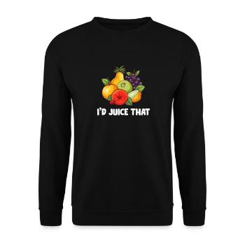 Entsaften Männer Frauen Entsafter Reinigung Smoothie Saft - Unisex Pullover - Schwarz - Vorne - Alina (178cm) & Michal (187cm)