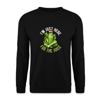 Entsaften Männer Frauen Entsafter Reinigung Smoothie Saft - Unisex Pullover - Schwarz - Vorne - Alina (178cm) & Michal (187cm)