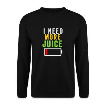 Entsaften Männer Frauen Entsafter Reinigung Smoothie Saft - Unisex Pullover - Schwarz - Vorne - Alina (178cm) & Michal (187cm)