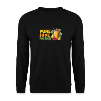 Entsaften Männer Frauen Entsafter Reinigung Smoothie Saft - Unisex Pullover - Schwarz - Vorne - Alina (178cm) & Michal (187cm)
