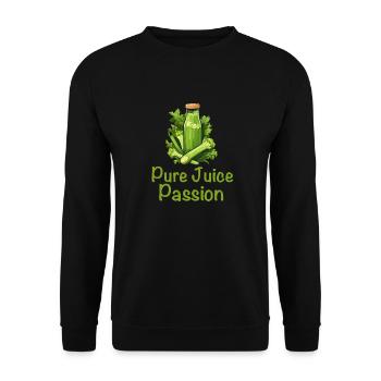 Entsaften Männer Frauen Entsafter Reinigung Smoothie Saft - Unisex Pullover - Schwarz - Vorne - Alina (178cm) & Michal (187cm)