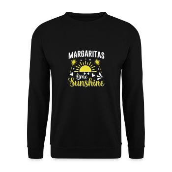 summer Typography - Unisex Pullover - Schwarz - Vorne - Alina (178cm) & Michal (187cm)