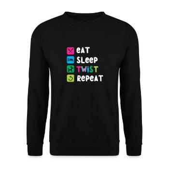 Balloon Animal Party Balloon Artist - Unisex Sweatshirt - black - Front - Alina (178cm) & Michal (187cm)