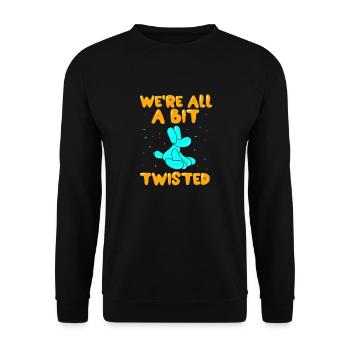 Balloon Animal Party Balloon Artist - Unisex Sweatshirt - black - Front - Alina (178cm) & Michal (187cm)