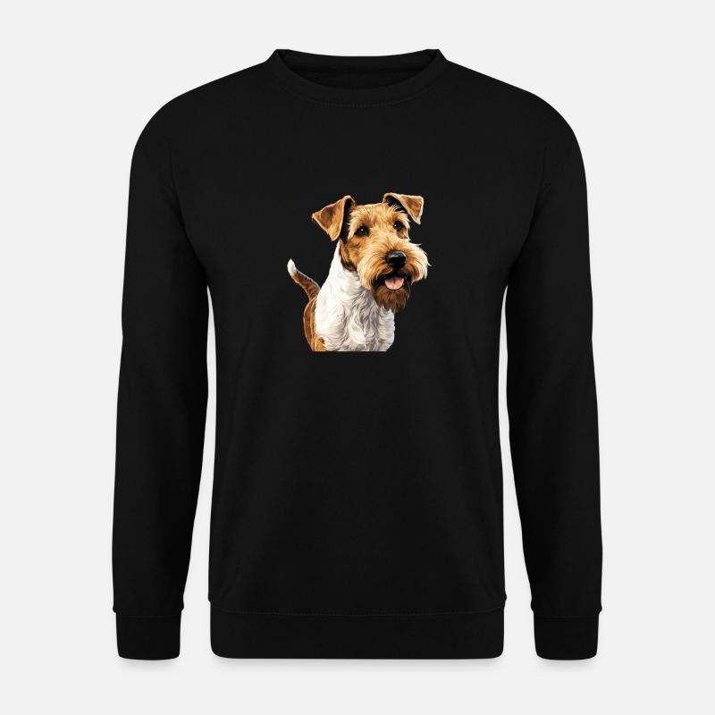 Hund Foxterrier - Unisex Pullover - Schwarz