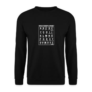 ABC, Of, Speech Therapy, Alphabet, Teacher, Student - Unisex Sweatshirt - black - Front - Alina (178cm) & Michal (187cm)