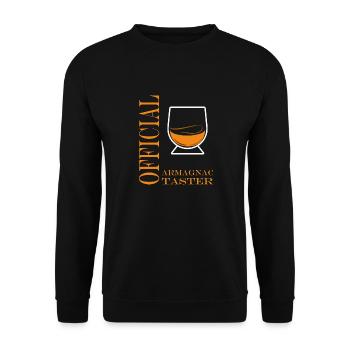 Offizieller Armagnac-Verkoster - Unisex Pullover - Schwarz - Vorne - Alina (178cm) & Michal (187cm)
