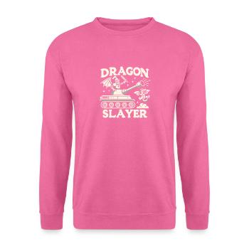 Dragon Slayer Knight Ren Faire LARP, Renaissance - Unisex Pullover - Pink - Vorne