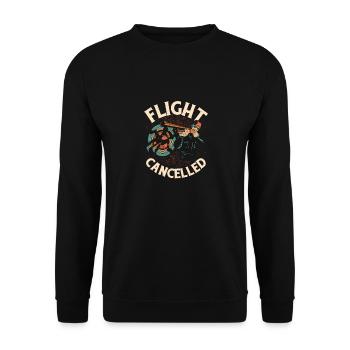 Flight Cancelled Skeet Shooting Trapshooting - Unisex Pullover - Schwarz - Vorne - Alina (178cm) & Michal (187cm)