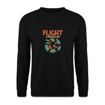Flight Cancelled Trapshooting Skeet Shooting - Unisex Pullover - Schwarz - Vorne - Alina (178cm) & Michal (187cm)