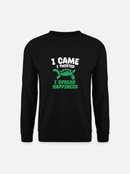 Luftballon Tier Party Ballonkünstler - Unisex Pullover - Schwarz