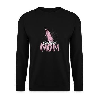Cockatiel Mom Bird Avian Parrot Owner - Unisex Sweatshirt - black - Front - Alina (178cm) & Michal (187cm)