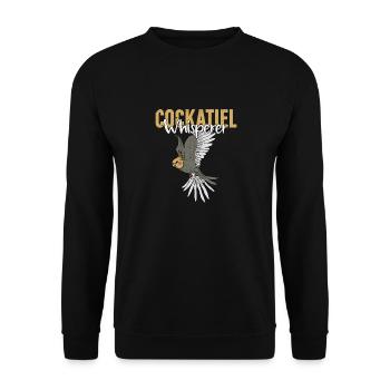 Cockatiel Whisperer Parrot Owner Bird Avian - Unisex Sweatshirt - black - Front - Alina (178cm) & Michal (187cm)