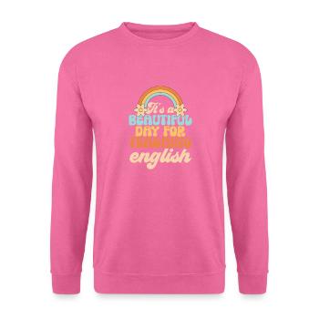 Lehrkraft Englisch Zweitsprache Fremdsprache - Unisex Pullover - Pink - Vorne