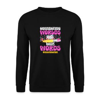 Lehrkraft Englisch Zweitsprache Fremdsprache - Unisex Pullover - Schwarz - Vorne - Alina (178cm) & Michal (187cm)