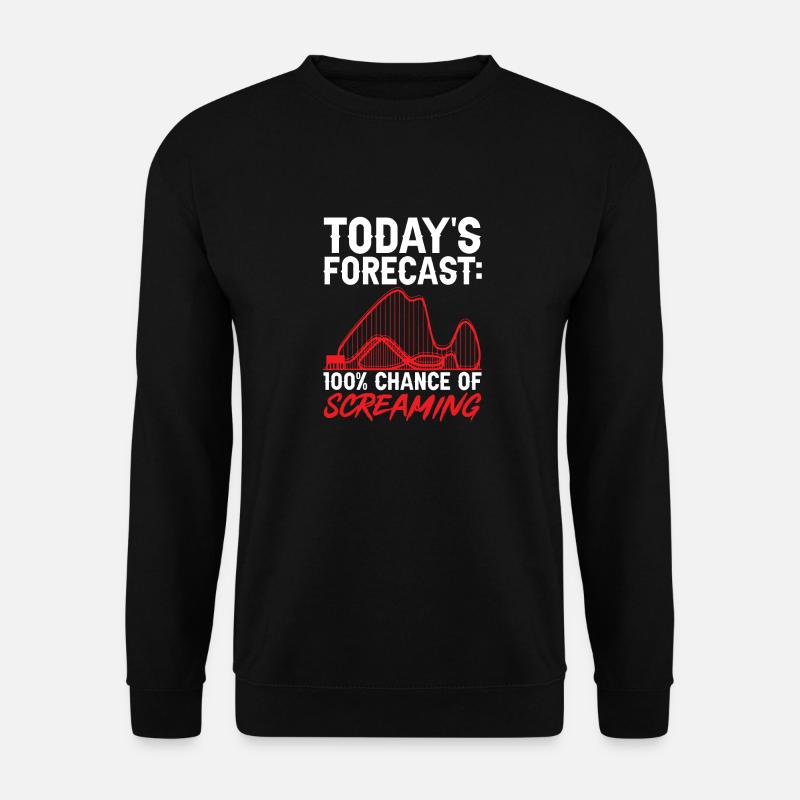 Achterbahn Rollercoaster Freizeitpark - Unisex Pullover - Schwarz