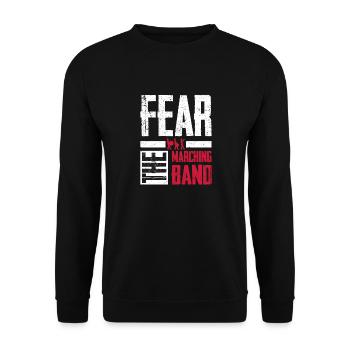 Fear The Marching Band Season Senior - Unisex Sweatshirt - black - Front - Alina (178cm) & Michal (187cm)