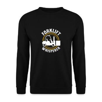 Forklift Operator Funny Forklift Driver Forklift W - Unisex Pullover - Schwarz - Vorne - Alina (178cm) & Michal (187cm)