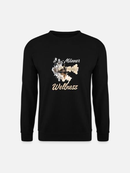Männer Wellness Angler Shirt Fischen Sportangler - Unisex Pullover - Schwarz