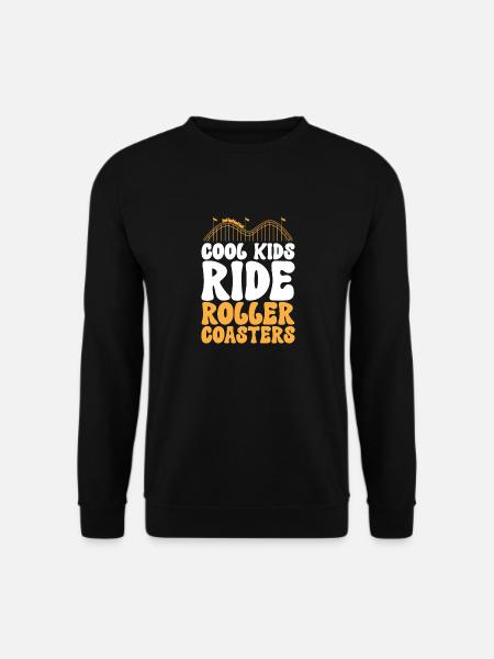 Achterbahn Rollercoaster Freizeitpark - Unisex Pullover - Schwarz
