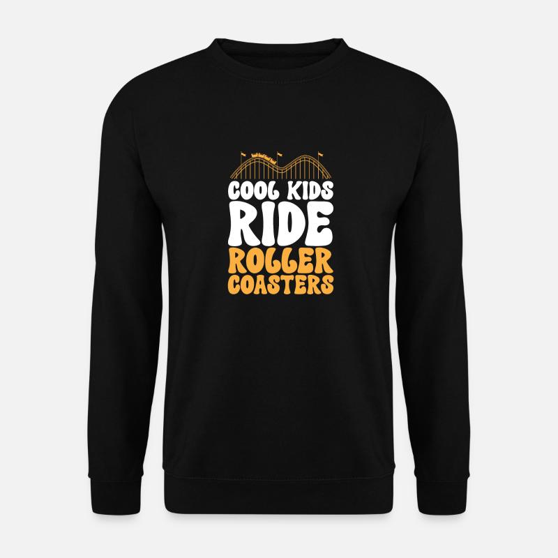 Achterbahn Rollercoaster Freizeitpark - Unisex Pullover - Schwarz