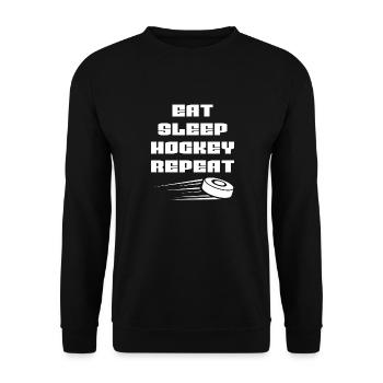 Joueur de hockey sur glace Fan de hockey Équipe de hockey sur glace Hockey sur glace - Sweat-shirt Unisexe - noir - Devant - Alina (178cm) & Michal (187cm)