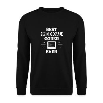 Spécialiste du codage de codeur médical - Sweat-shirt Unisexe - noir - Devant - Alina (178cm) & Michal (187cm)