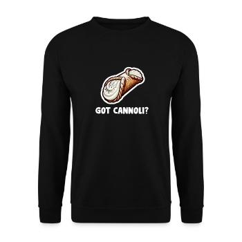 Cannoli Baker Italian Pastry Dessert Funny - Unisex Sweatshirt - black - Front - Alina (178cm) & Michal (187cm)