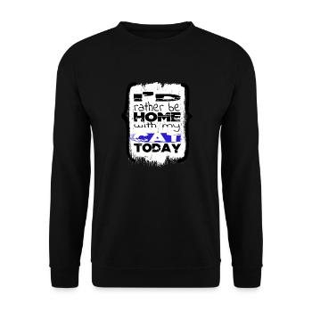 Déclaration graphique Churrascada moderne idée de présent - Sweat-shirt Unisexe - noir - Devant - Alina (178cm) & Michal (187cm)