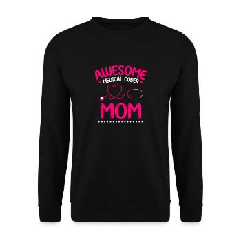 Spécialiste du codage de codeur médical - Sweat-shirt Unisexe - noir - Devant - Alina (178cm) & Michal (187cm)