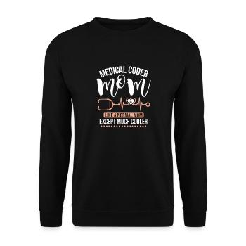 Spécialiste du codage de codeur médical - Sweat-shirt Unisexe - noir - Devant - Alina (178cm) & Michal (187cm)