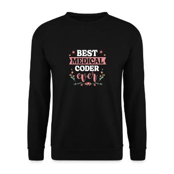 Spécialiste du codage de codeur médical - Sweat-shirt Unisexe - noir - Devant - Alina (178cm) & Michal (187cm)