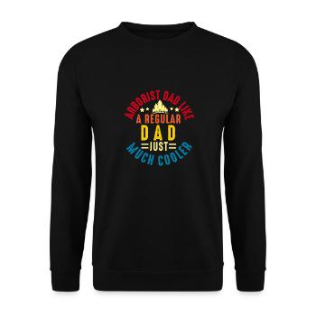 Arborist Tree Surgeon Woodworker Funny Logger - Unisex Sweatshirt - black - Front - Alina (178cm) & Michal (187cm)