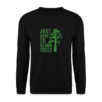 Arborist Tree Surgeon Woodworker Funny Logger - Unisex Sweatshirt - black - Front - Alina (178cm) & Michal (187cm)