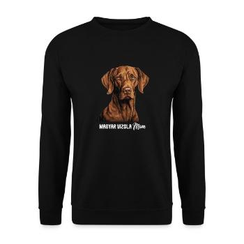 Magyar Vizsla - Unisex Pullover - Schwarz - Vorne - Alina (178cm) & Michal (187cm)