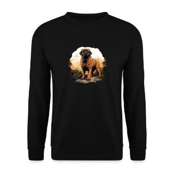 Mastiff - Unisex Pullover - Schwarz - Vorne - Alina (178cm) & Michal (187cm)